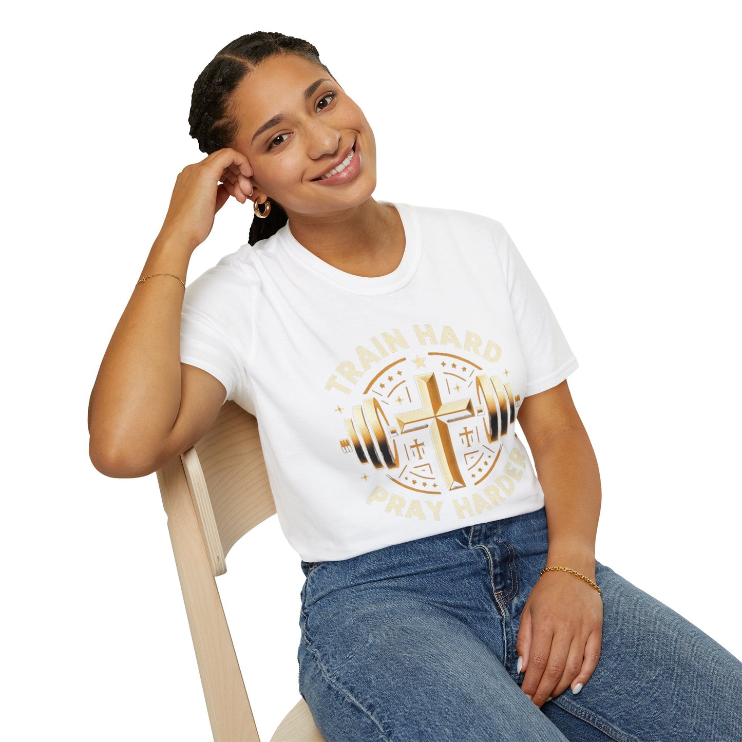 Train Hard, Pray Harder: The Ultimate Motivation Tee