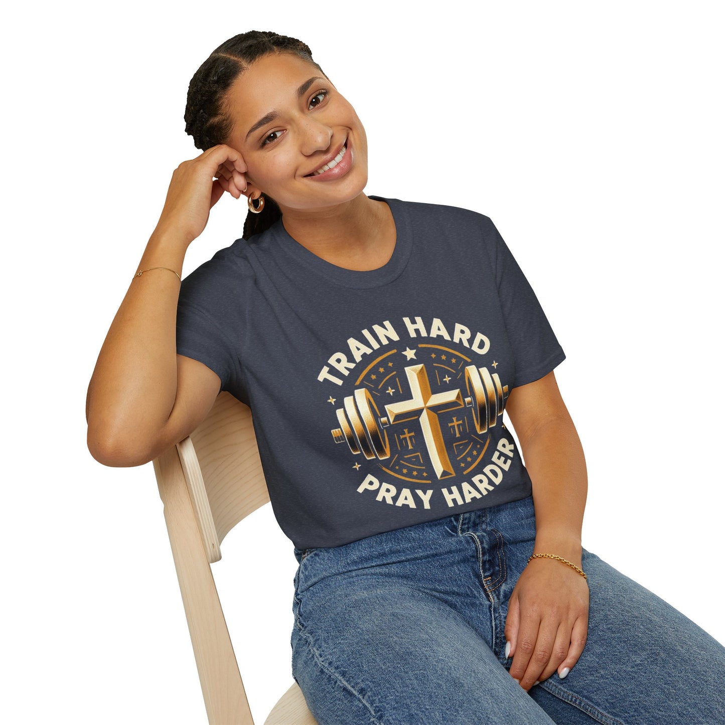 Train Hard, Pray Harder: The Ultimate Motivation Tee