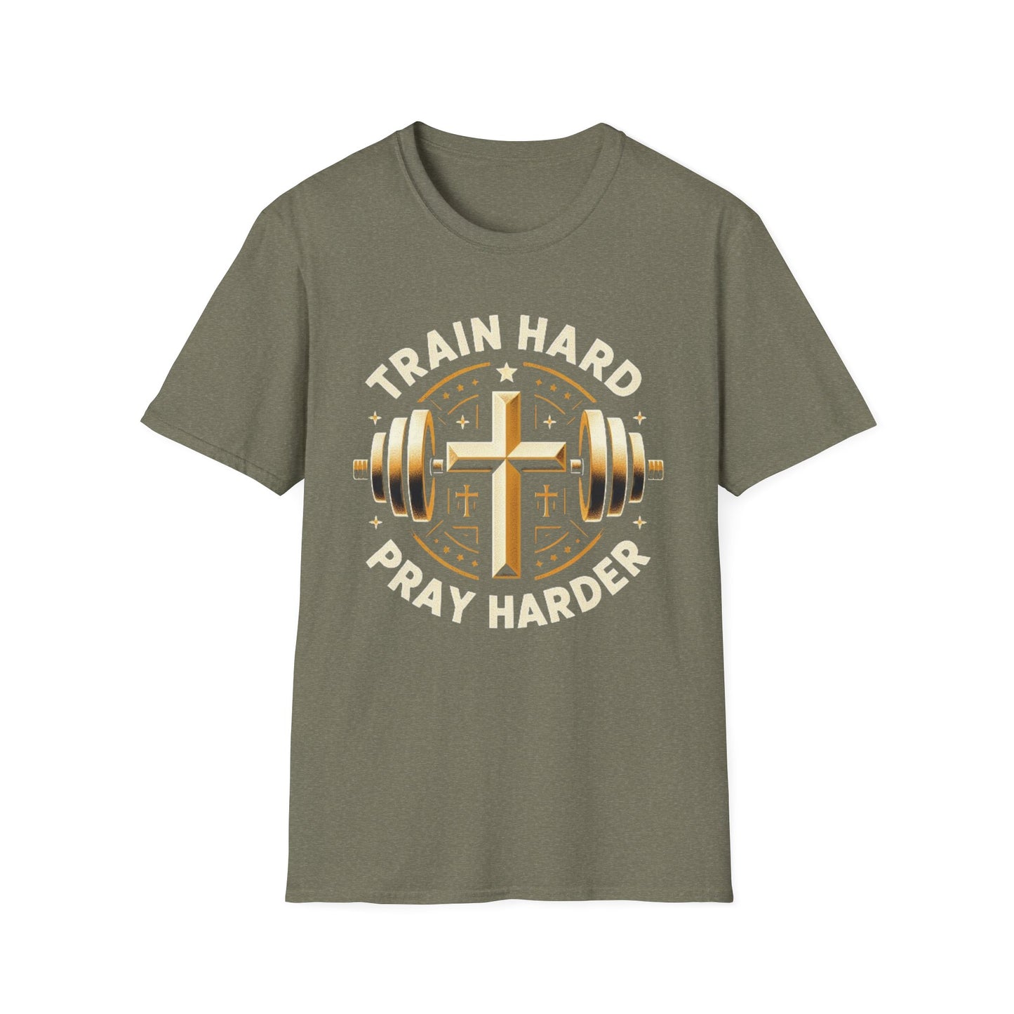 Train Hard, Pray Harder: The Ultimate Motivation Tee