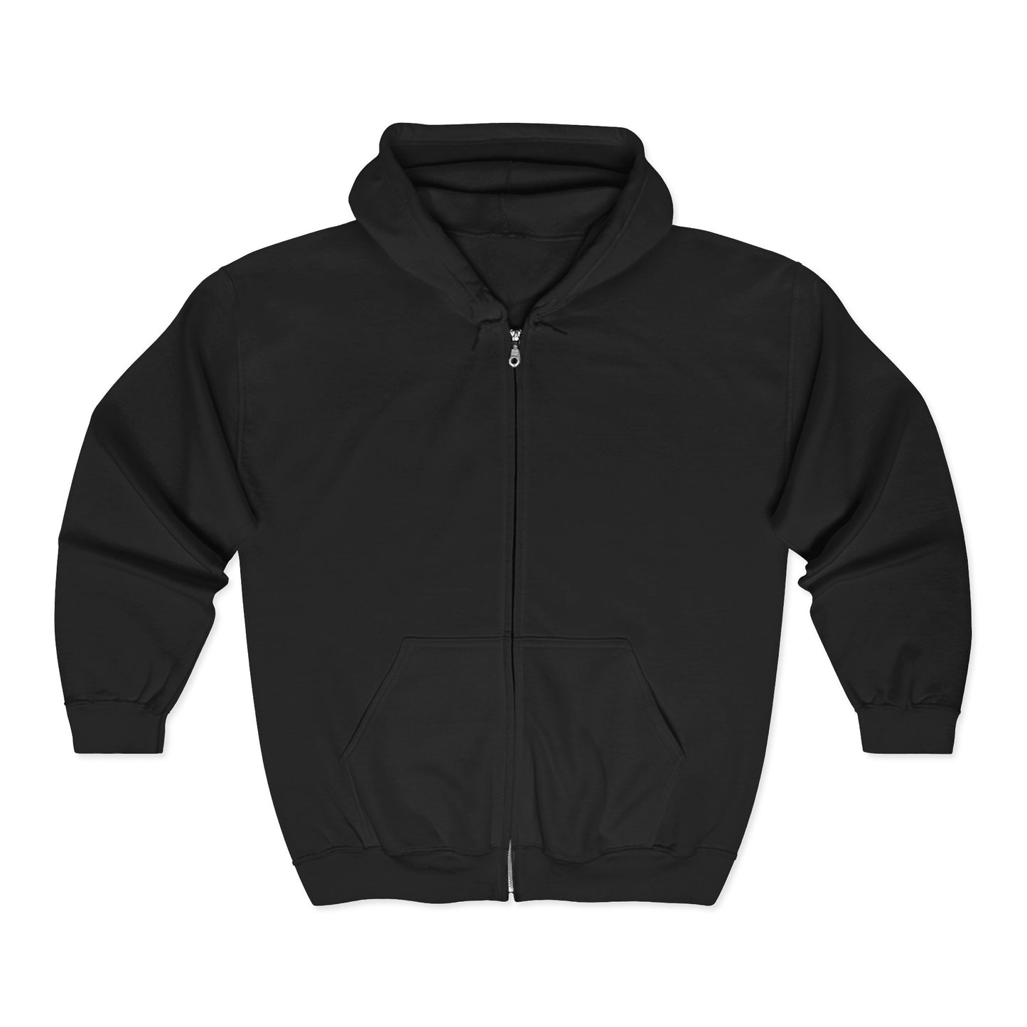 Faith Strong Zip Hoodie — Christian Cross Graphic Full-Zip Sweatshirt