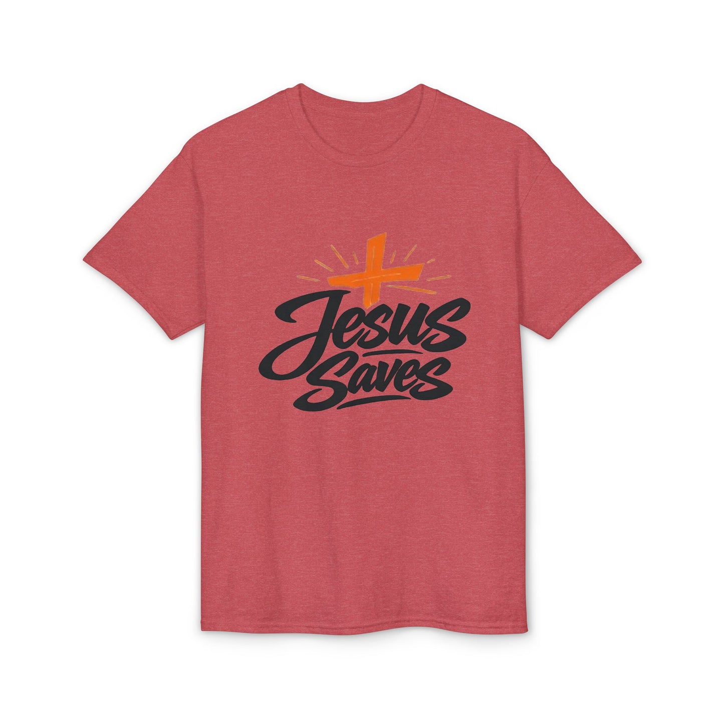 Jesus Saves T-Shirt — Christian Faith Cross Tee for Church & Easter