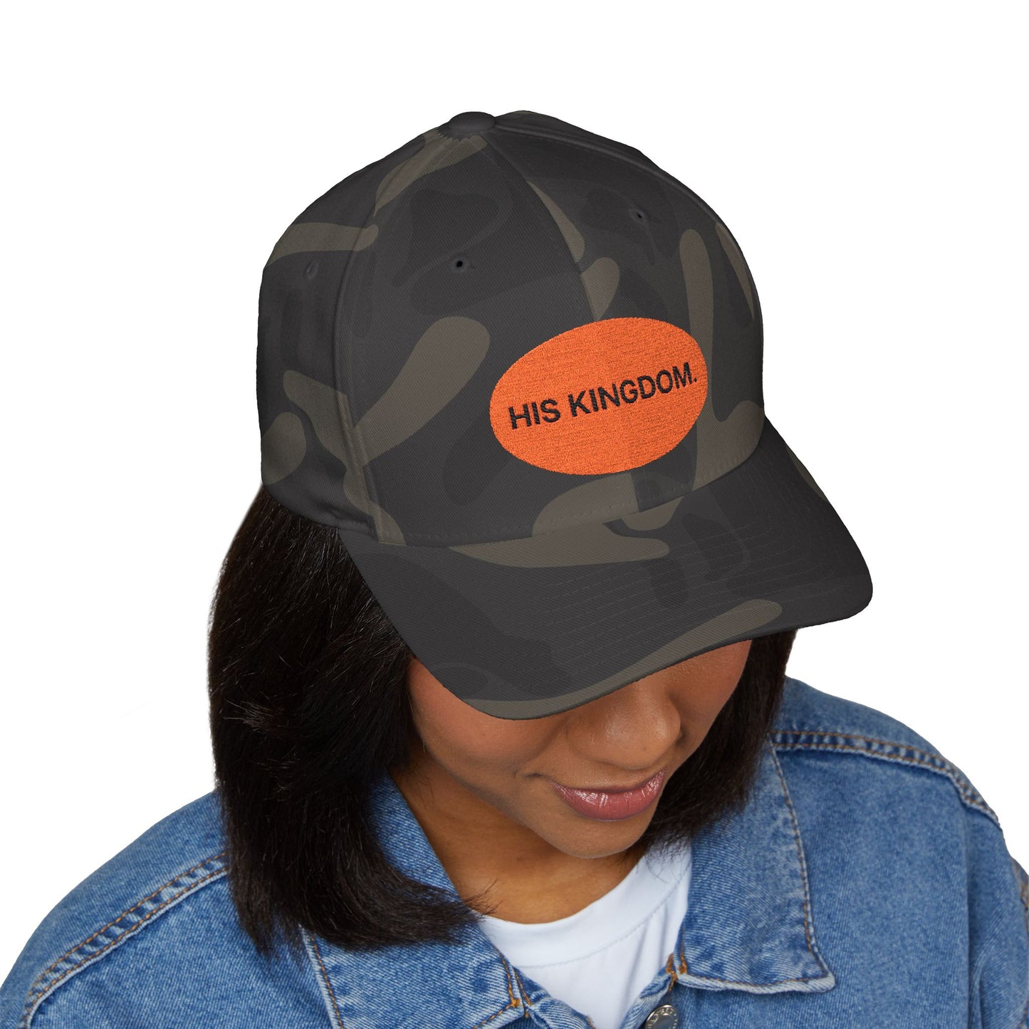 Embroidered Cap - His Kingdom, Adjustable Hat for Men, Casual Wear, Church Events, Gifts, Everyday Style, Faith-Inspired Apparel