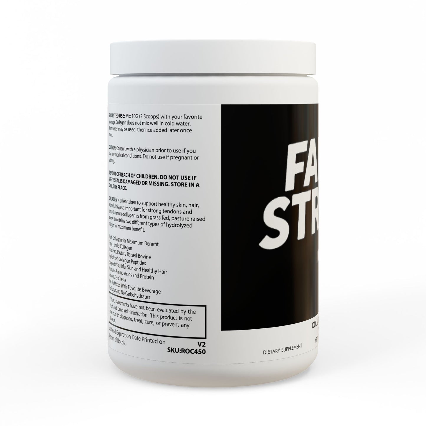 Collagen Peptides Type I & III Supplement (350g, 12.3oz)