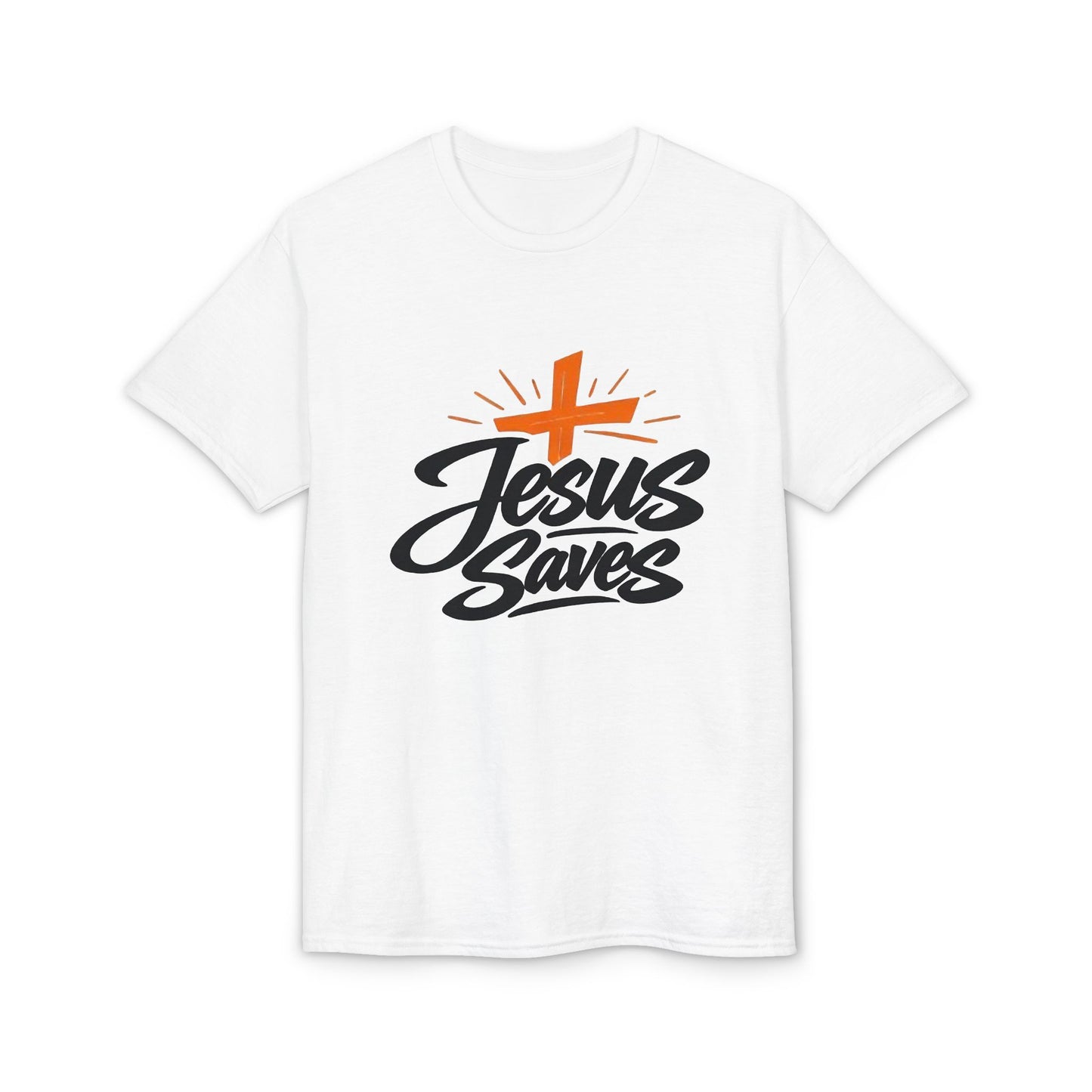 Jesus Saves T-Shirt — Christian Faith Cross Tee for Church & Easter