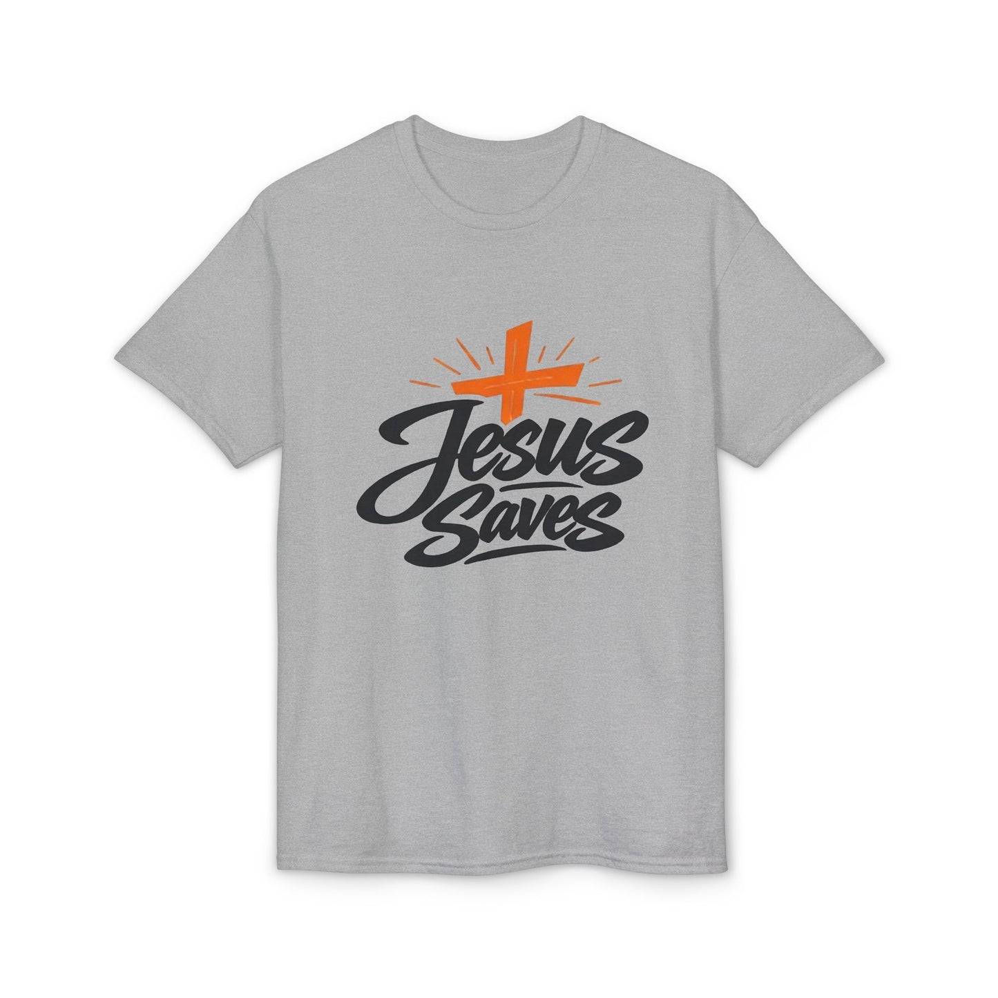 Jesus Saves T-Shirt — Christian Faith Cross Tee for Church & Easter