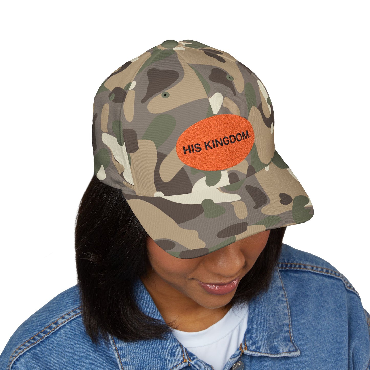 Embroidered Cap - His Kingdom, Adjustable Hat for Men, Casual Wear, Church Events, Gifts, Everyday Style, Faith-Inspired Apparel