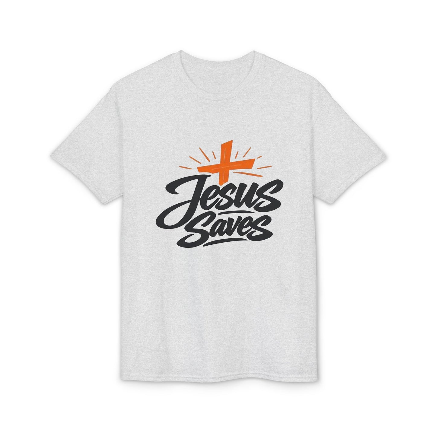 Jesus Saves T-Shirt — Christian Faith Cross Tee for Church & Easter