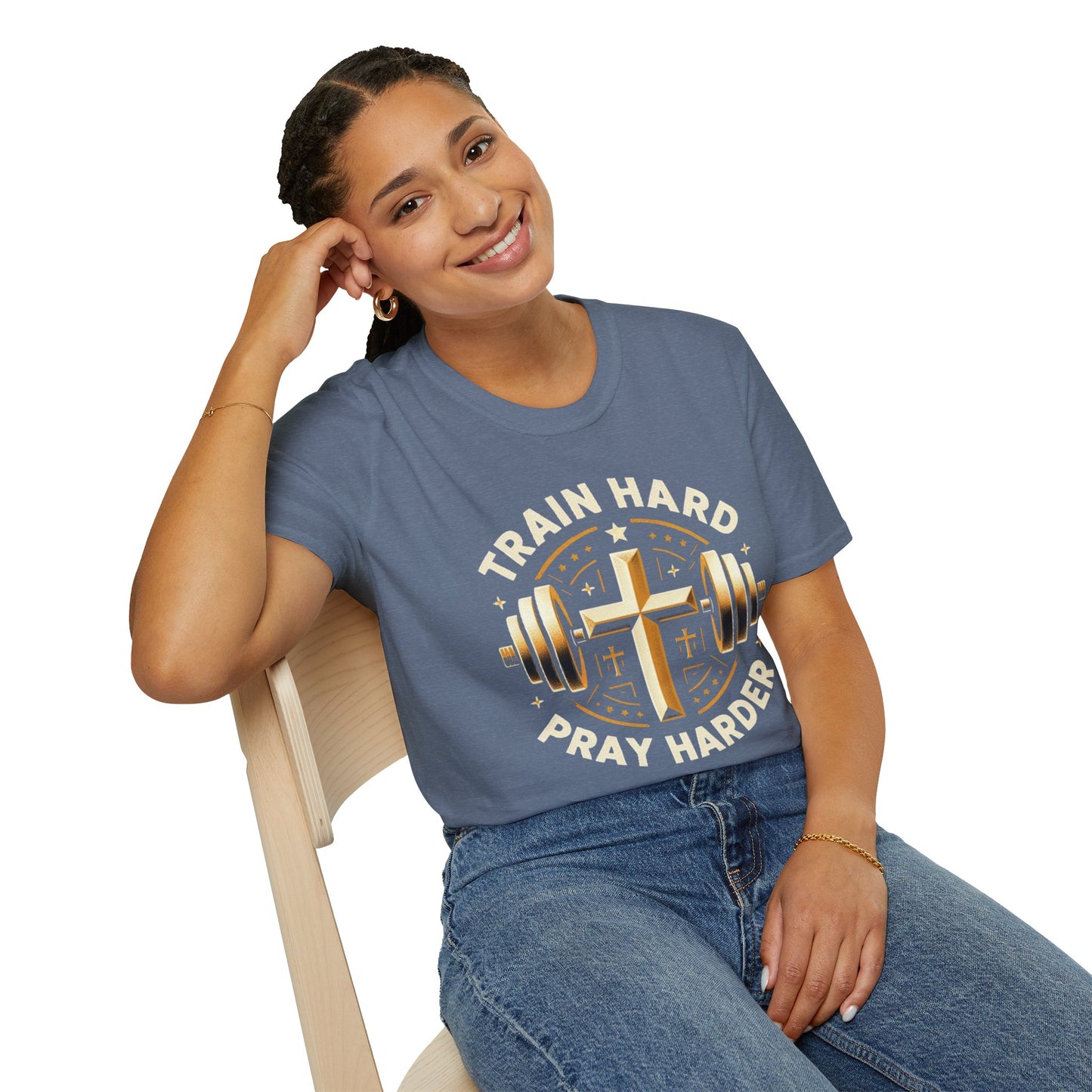 Train Hard, Pray Harder: The Ultimate Motivation Tee